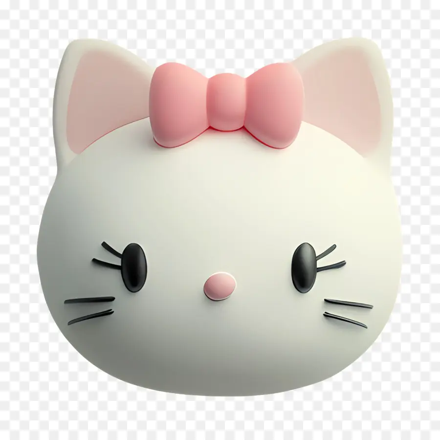 สติกเกอร์ Hello Kitty，หัวแมวขาว PNG