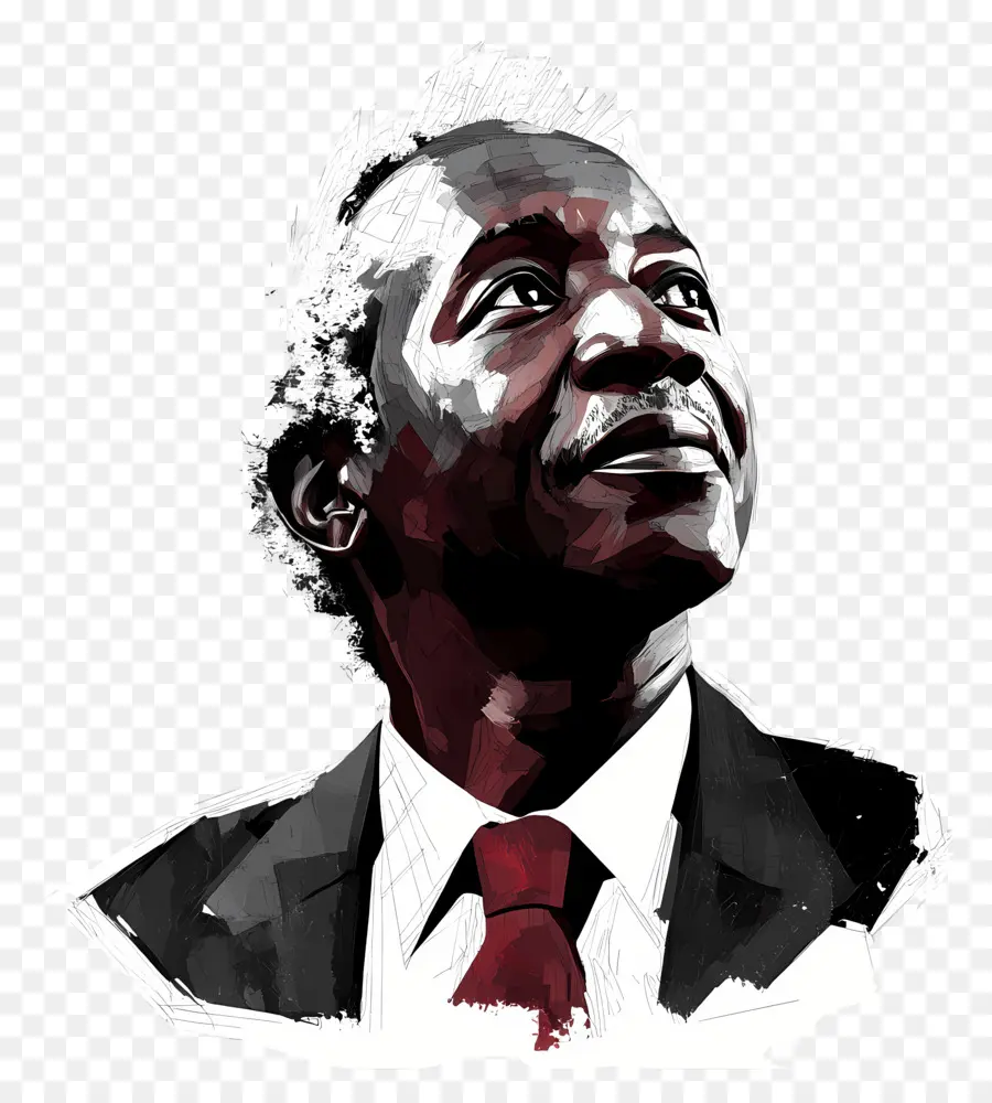 Julius Nyerere，ชายชราในชุดสูท PNG