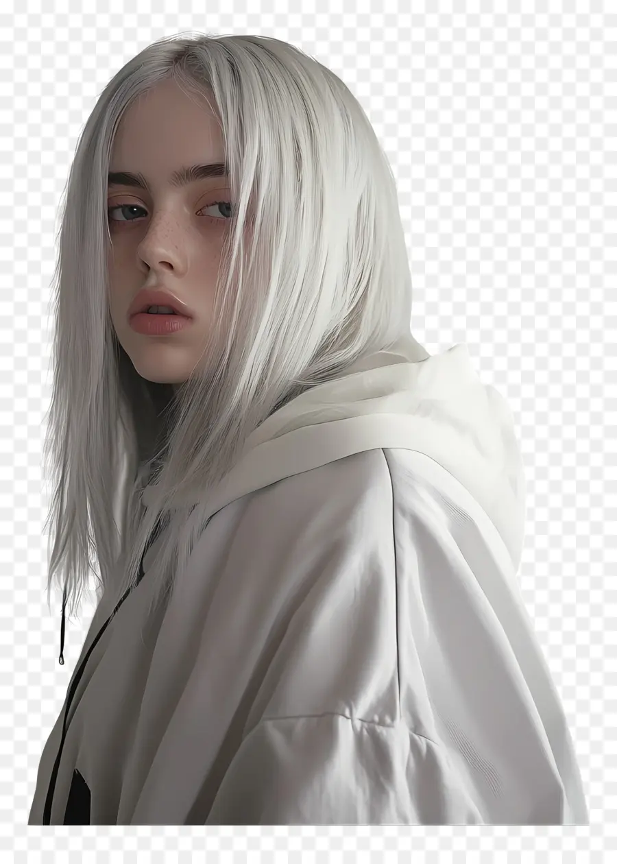 Billie Earth，คนที่มีผมสีขาว PNG