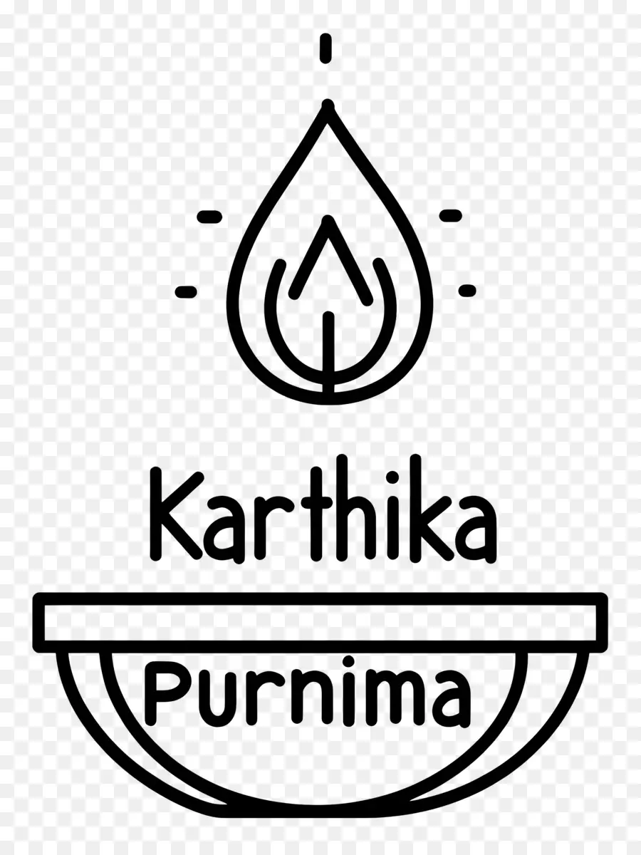 Kartik Purnima，โครงร่าง Diya ง่ายๆ PNG