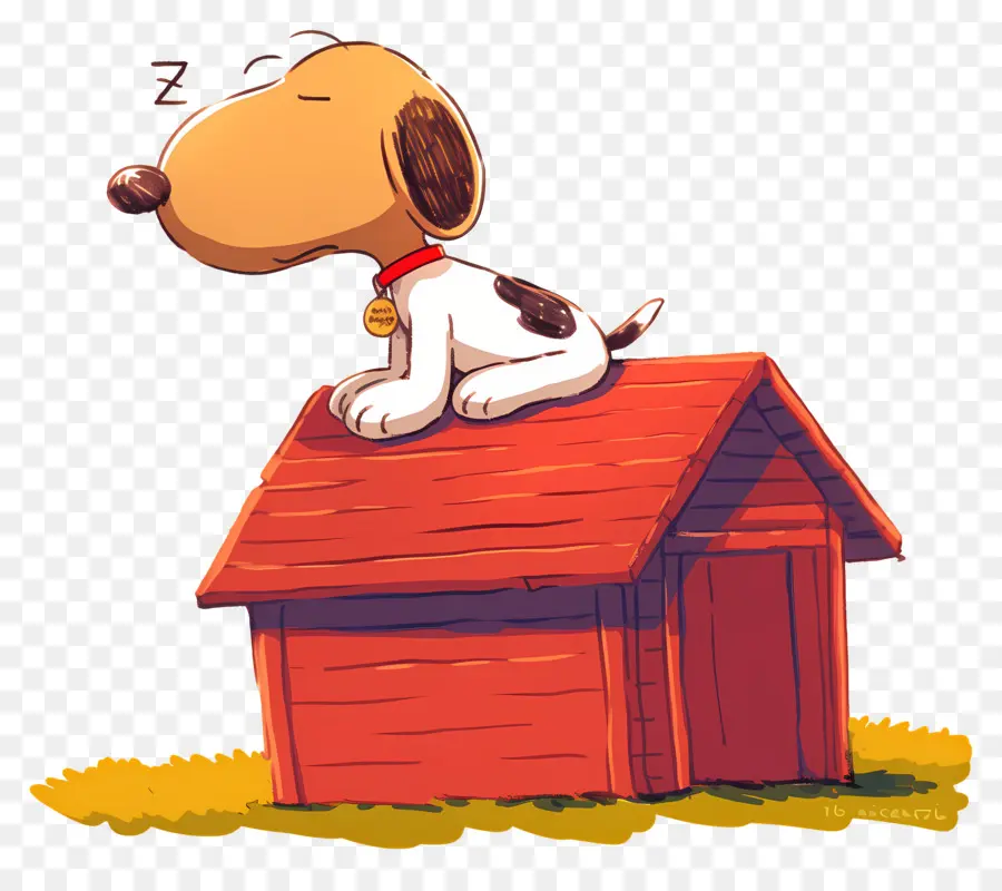 Snoopy นอนหลับ，สุนัขการ์ตูน PNG