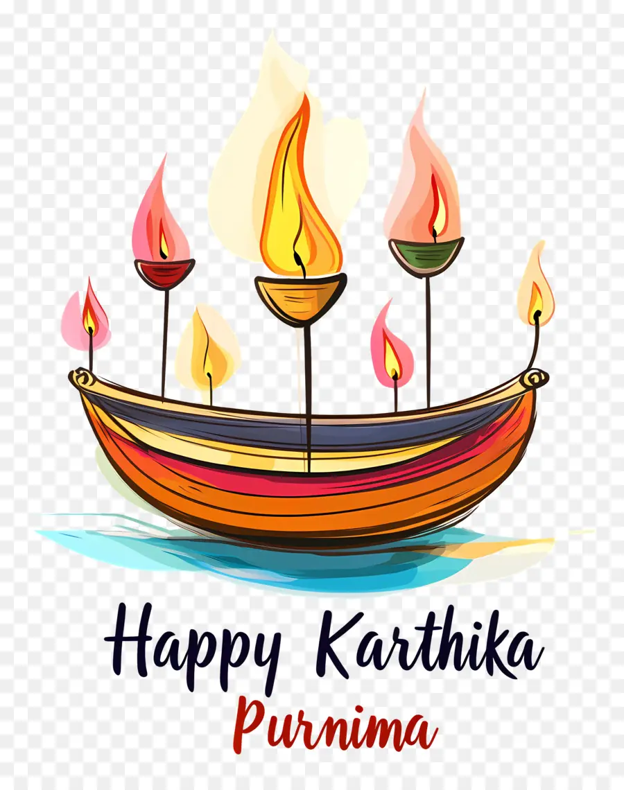 Happy Karthika Purnima，โคมไฟเรือ Karthik Purnima PNG