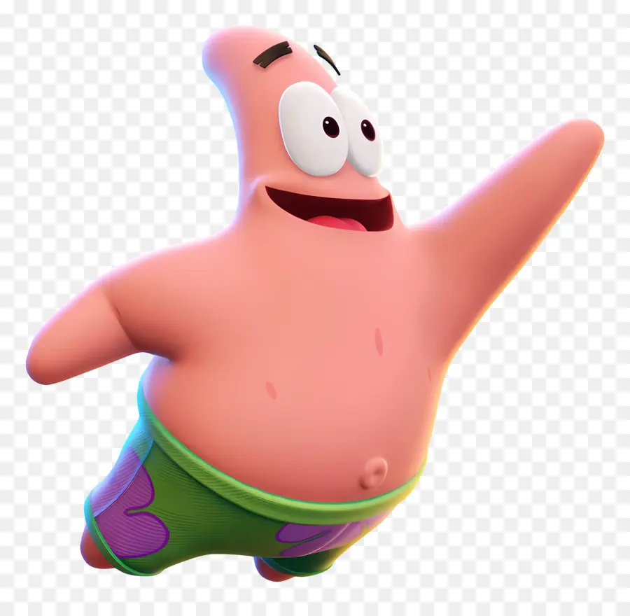 Patrick Star，การกระโดดปลาดาว 3 มิติ PNG