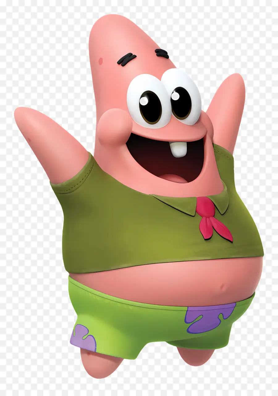 Patrick Star，ปลาดาวสีชมพู PNG