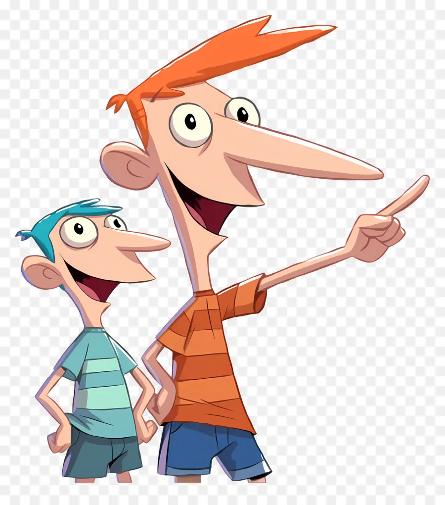 Phineas Flynn，เด็กชายการ์ตูน PNG