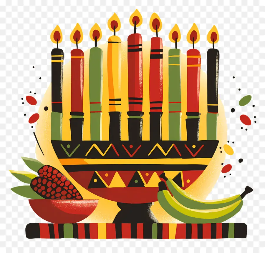 Happy Kwanzaa，ก่อนอื่นเทียน PNG