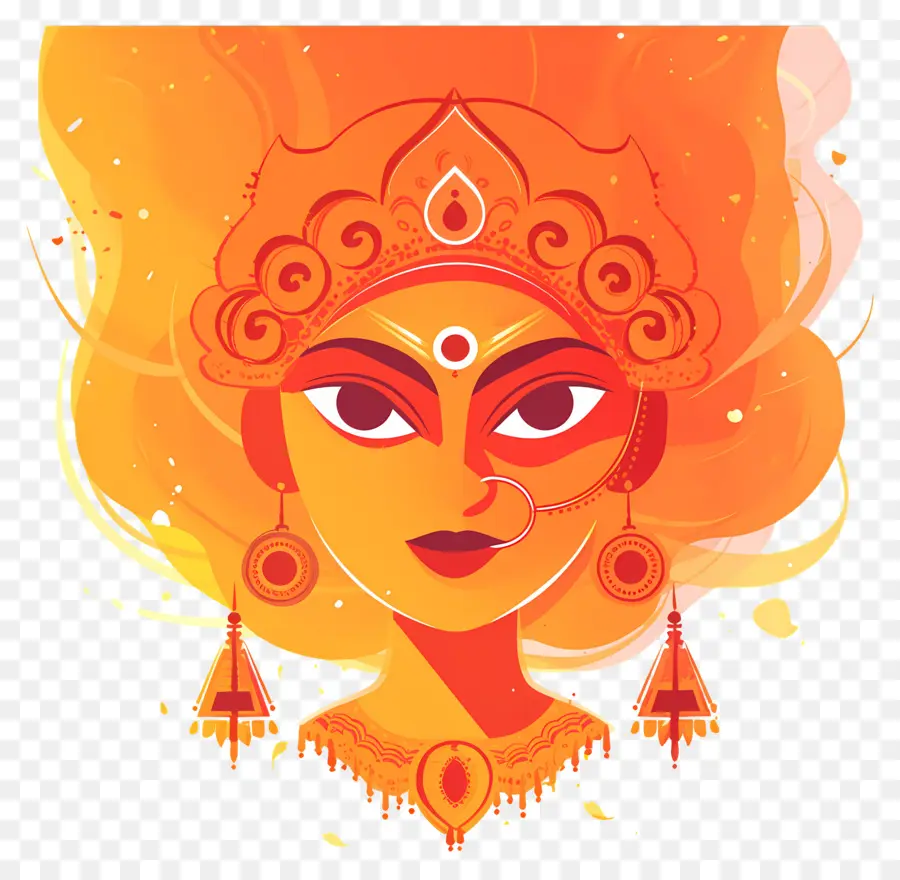 Dussehra，หน้าเทพธิดา PNG