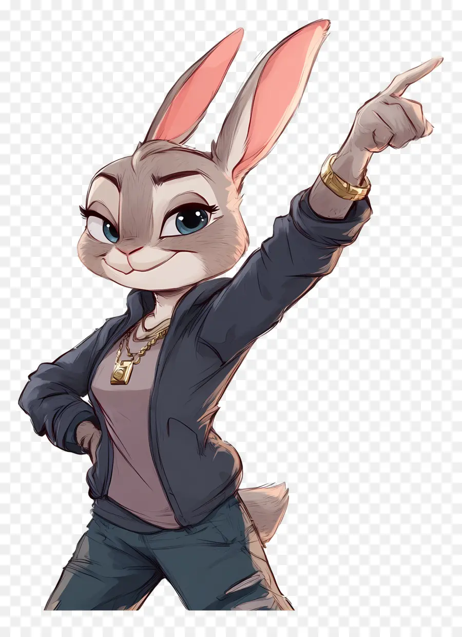 Judy Hopps，การชี้กระต่ายการ์ตูน PNG