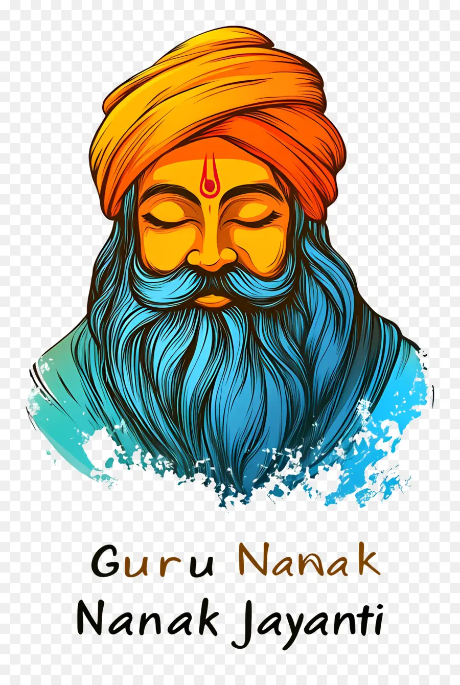 อาจารย์ Nanak Jayanti，อาจารย์ที่มีสีสัน Nanak PNG