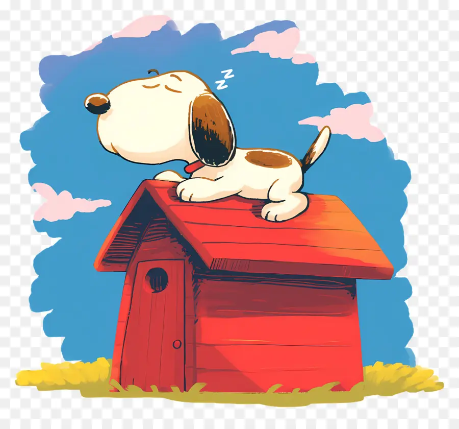 Snoopy นอนหลับ，สุนัขการ์ตูน PNG