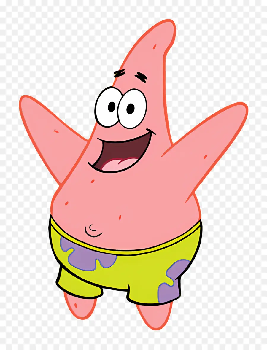 Patrick Star，ตัวละครปลาดาว PNG