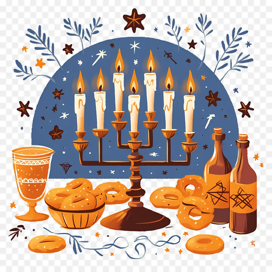 Hanukkah，Hanukkah Menorah และปฏิบัติต่อ PNG