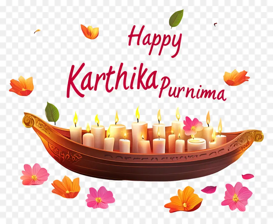 Kartik Purnima，เรือตกแต่งด้วยเทียน PNG