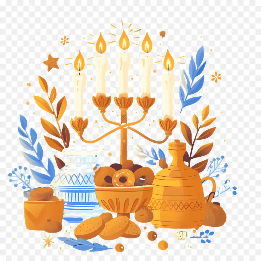 Hanukkah，เมโนราห์ PNG