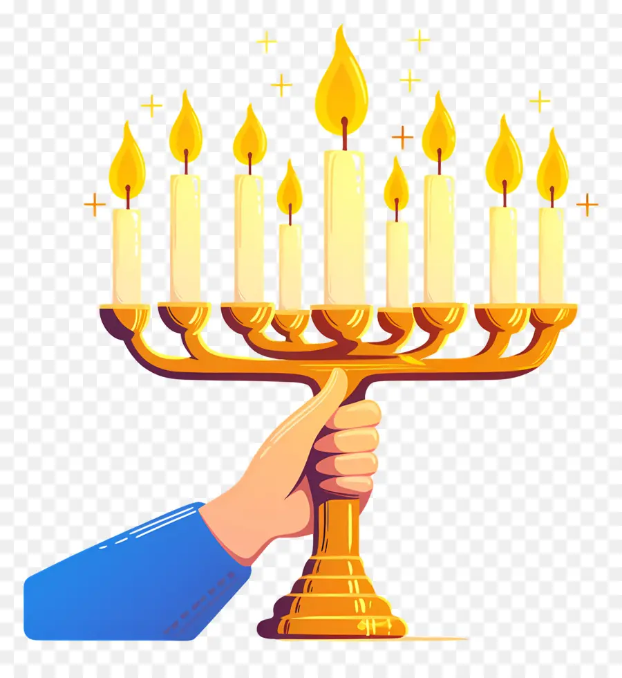 Hanukkah Menorah，เมโนราห์ PNG