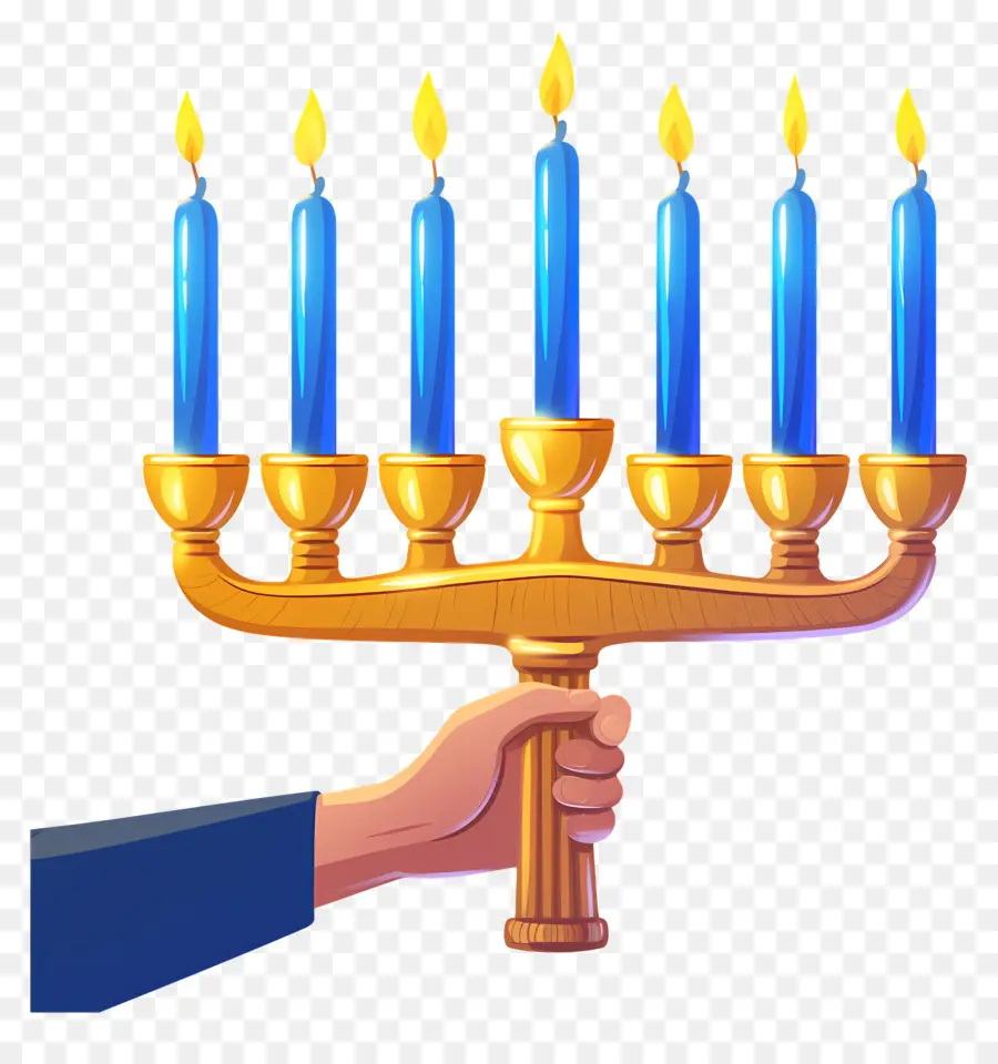 Hanukkah Menorah，เทียน PNG