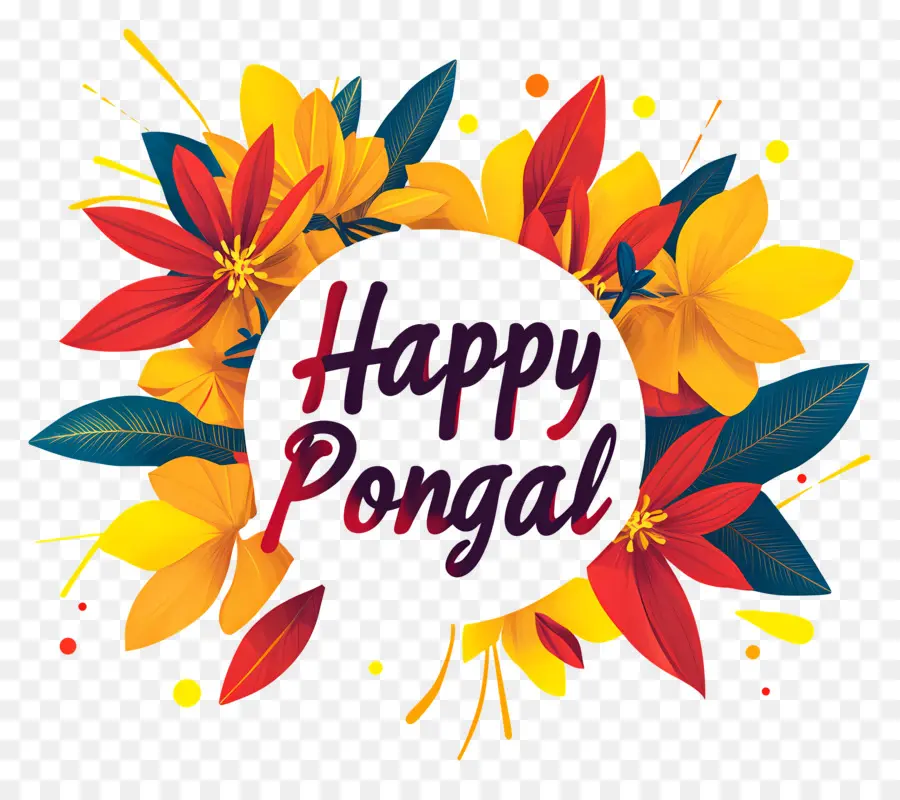 Pongal มีความสุข，พวงหรีด PNG