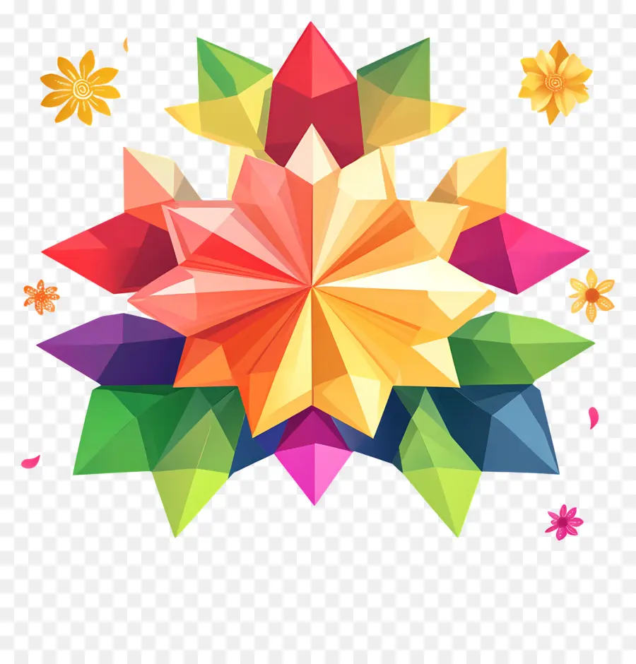 Makar Sankranti，ดาวสีสันสดใส PNG