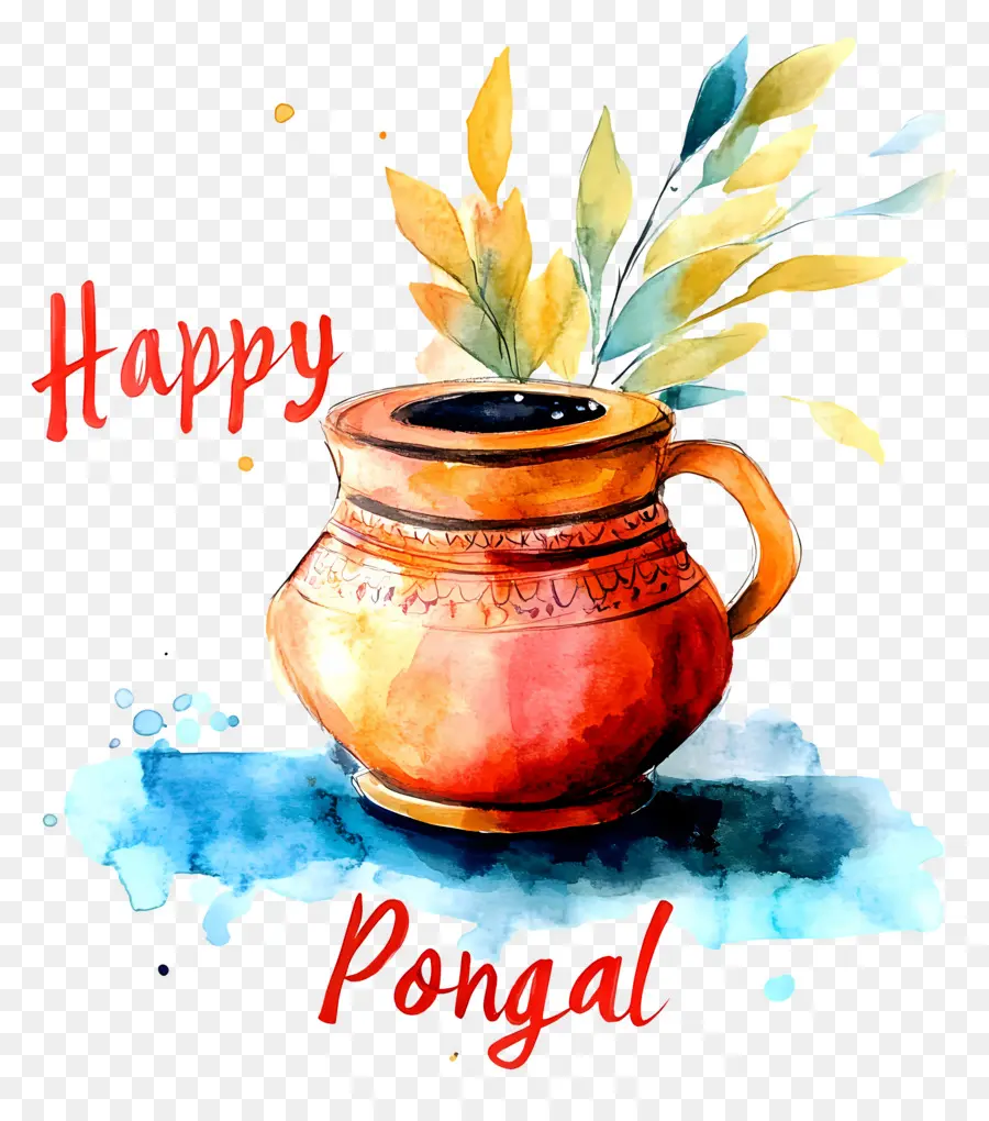 Pongal มีความสุข，หม้อตกแต่ง PNG