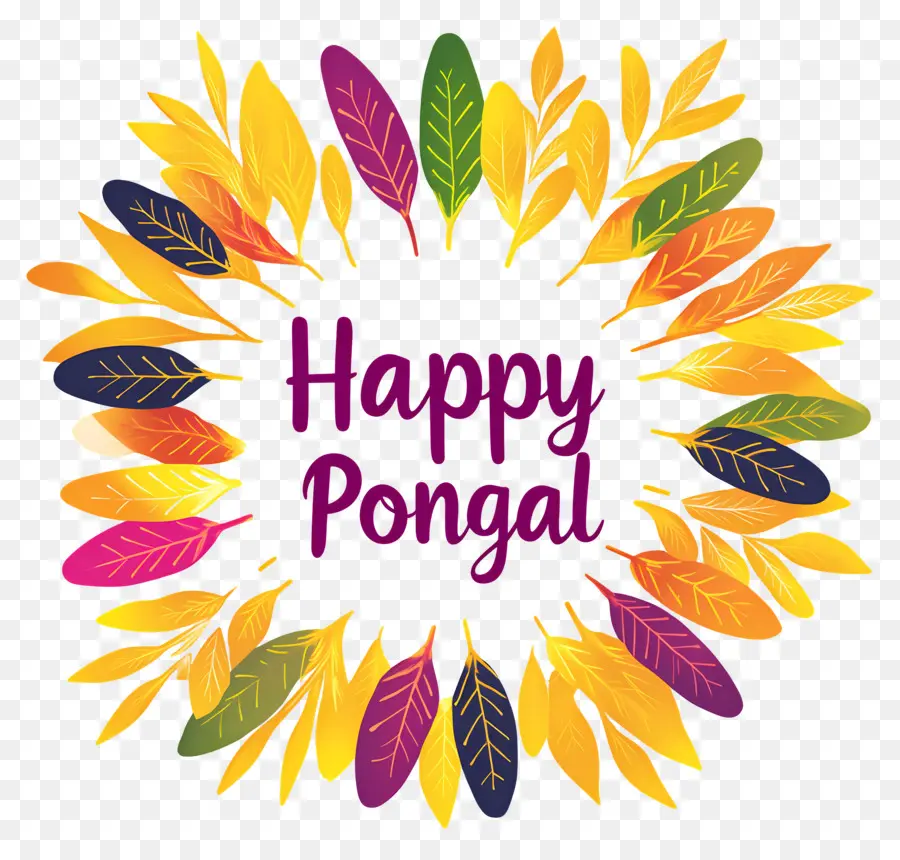 Pongal มีความสุข，พวงหรีด PNG