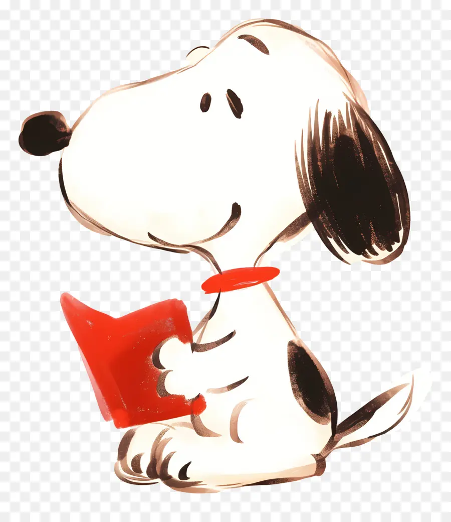 Snoopy Reading Book，สุนัขกับหนังสือ PNG