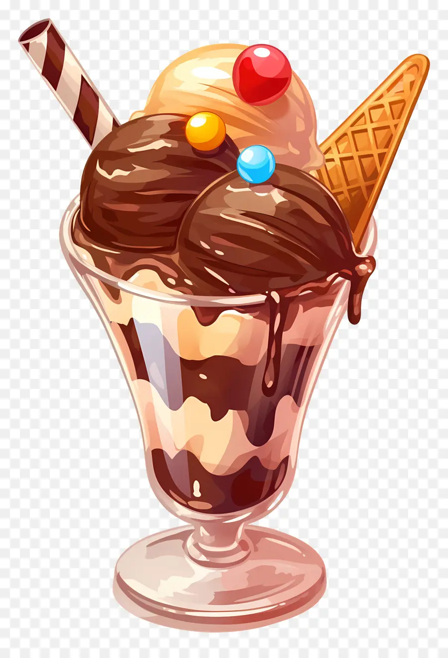 วันซันเดย์แห่งชาติ，ไอศกรีม Sundae PNG