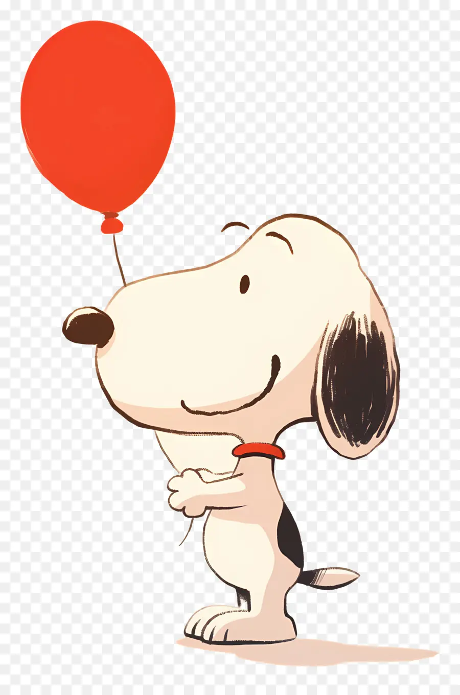 Snoopy ถือบอลลูน，สุนัขการ์ตูนกับบอลลูน PNG