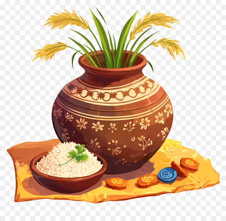 Pongal สามารถ，ข้าวกระป๋อง PNG