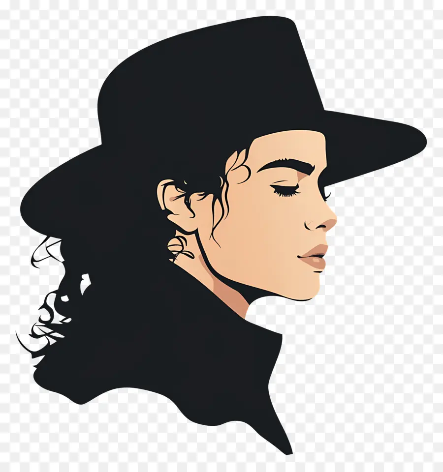 Michael Jackson，โปรไฟล์ด้วยหมวก PNG