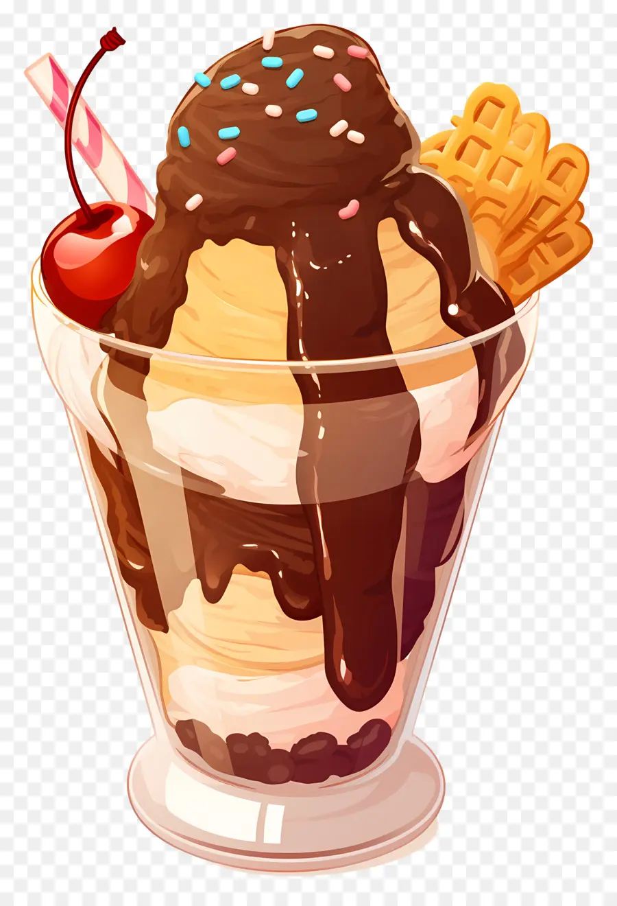 วันซันเดย์แห่งชาติ，ไอศกรีม Sundae PNG