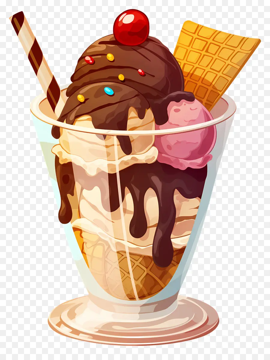 วันซันเดย์แห่งชาติ，ไอศกรีม Sundae PNG