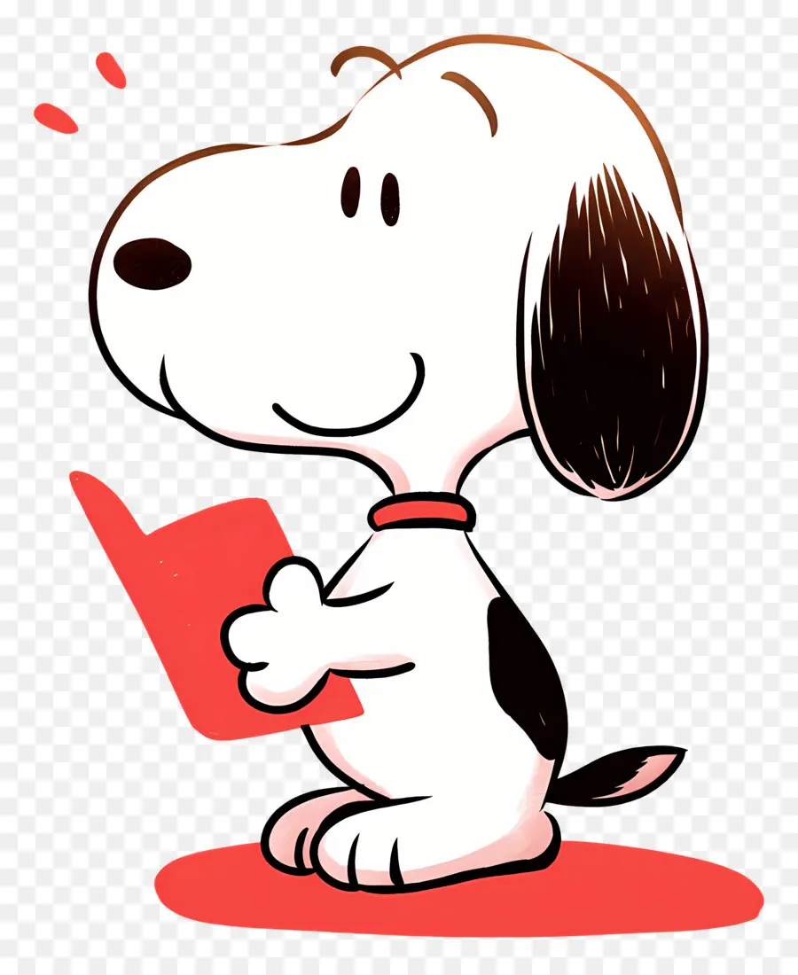 Snoopy Reading Book，สุนัขกับหนังสือ PNG