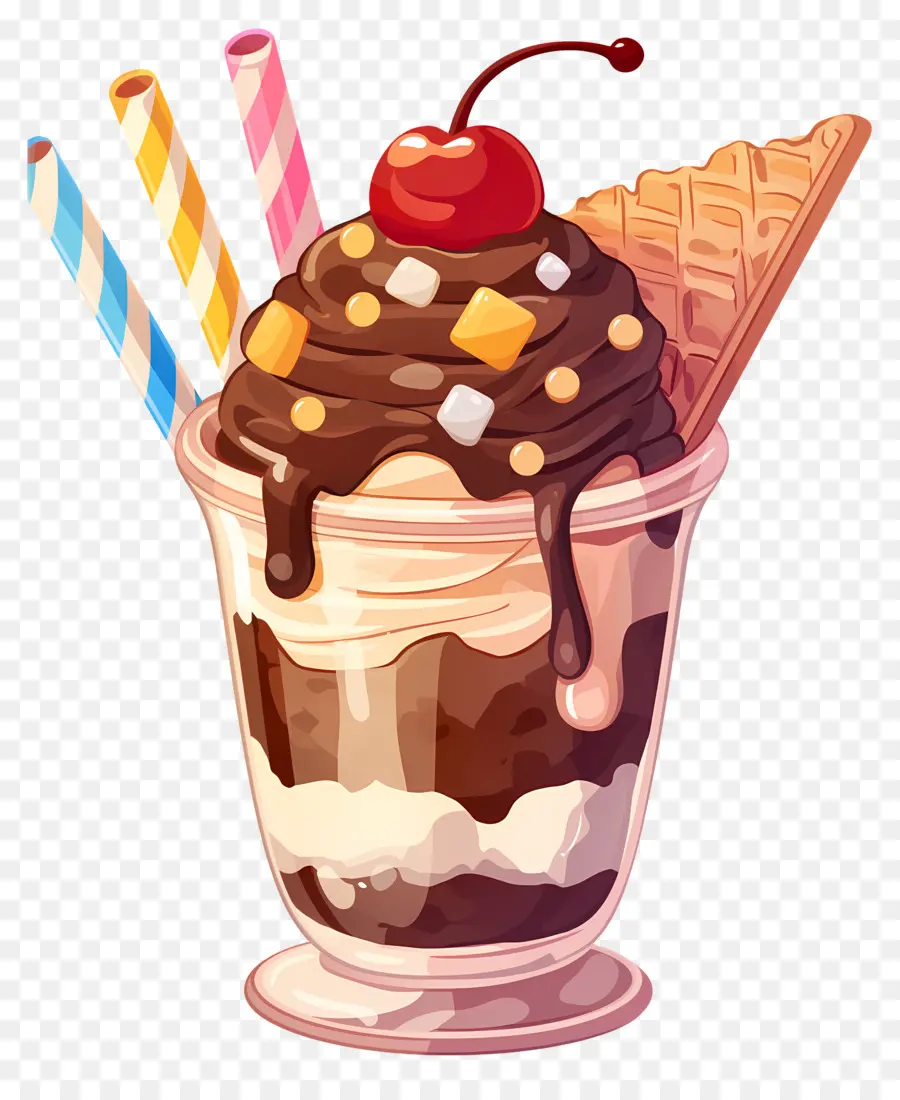 วันซันเดย์แห่งชาติ，ไอศกรีม Sundae PNG