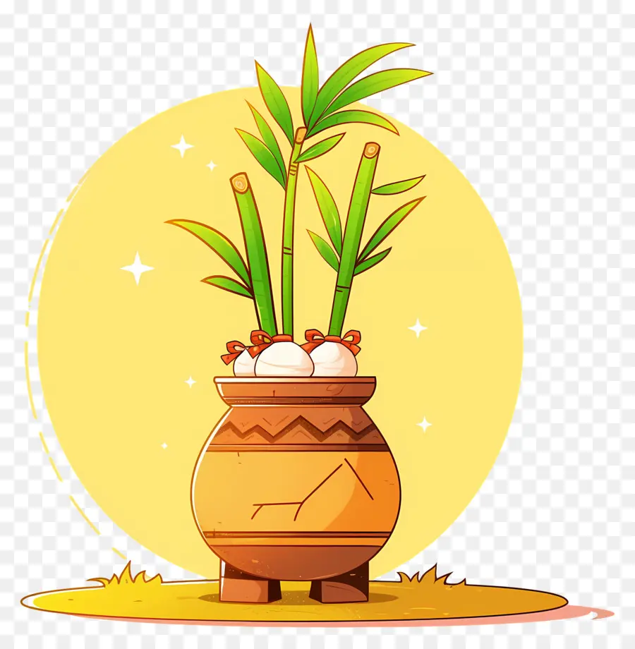 Pongal สามารถ，ไม้ไผ่กระป๋อง PNG