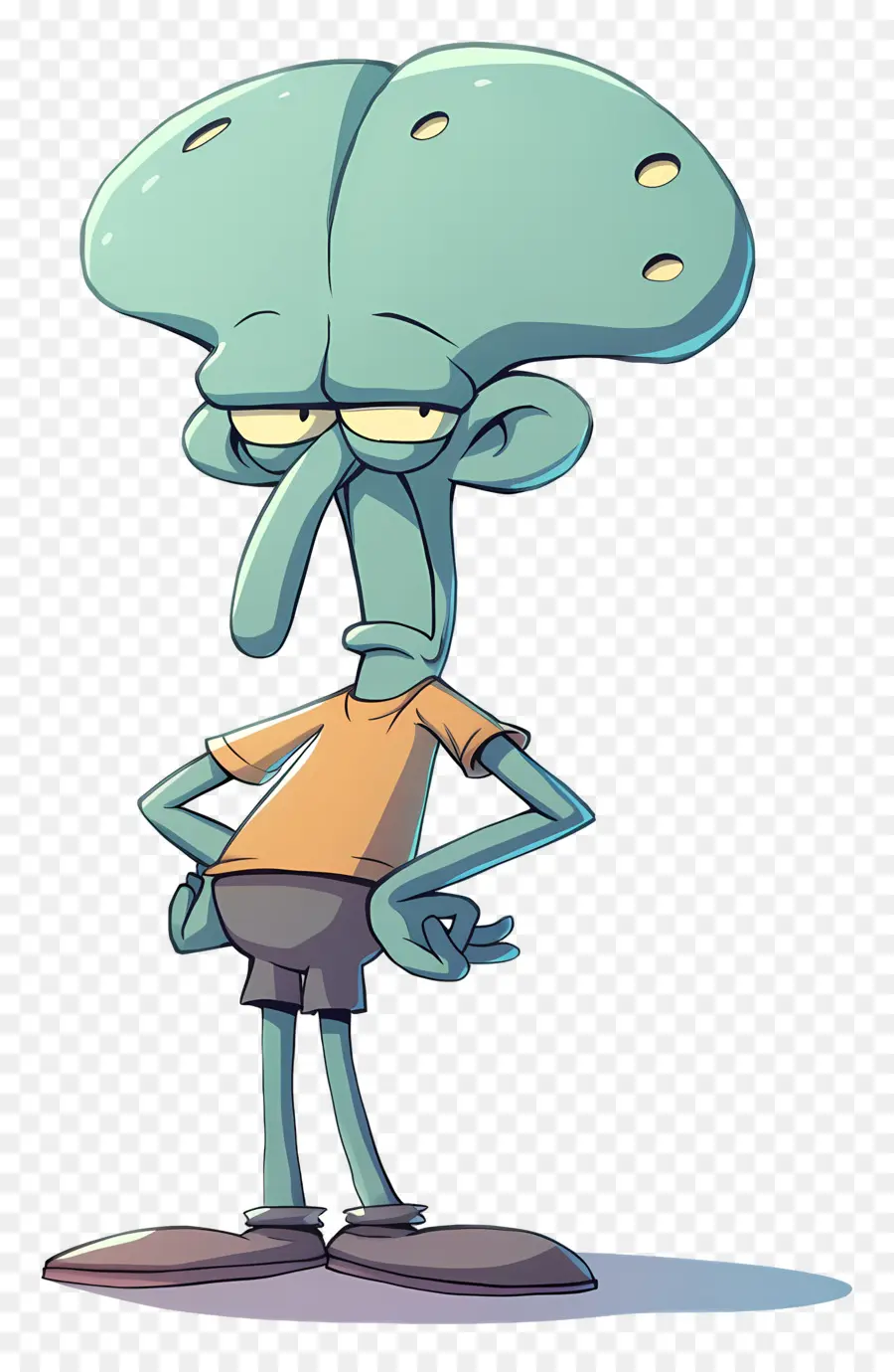 หนวดหนวด Squidward，ตัวการ์ตูน PNG