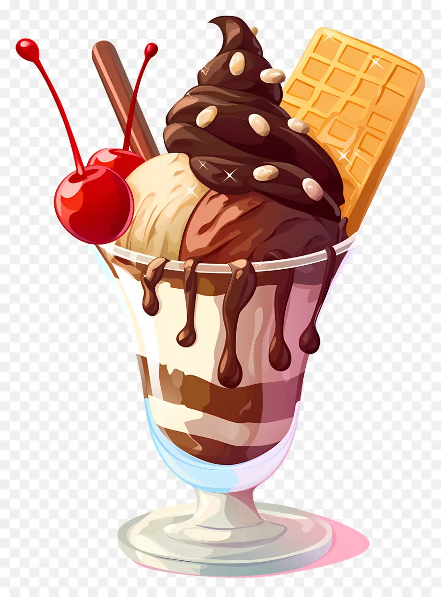 วันซันเดย์แห่งชาติ，ไอศกรีม Sundae PNG