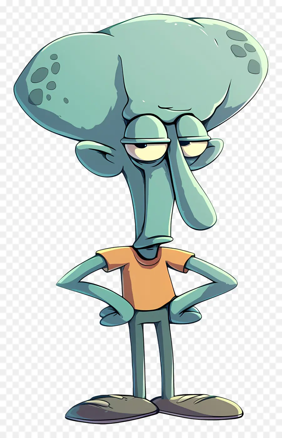 หนวดหนวด Squidward，ตัวการ์ตูน PNG