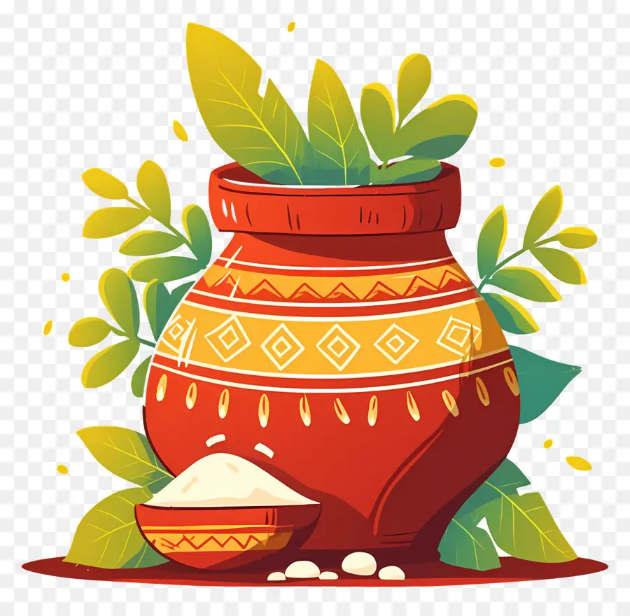 Pongal สามารถ，หม้อตกแต่ง PNG