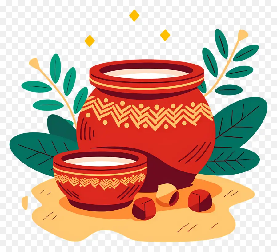 Pongal สามารถ，หม้อตกแต่ง PNG