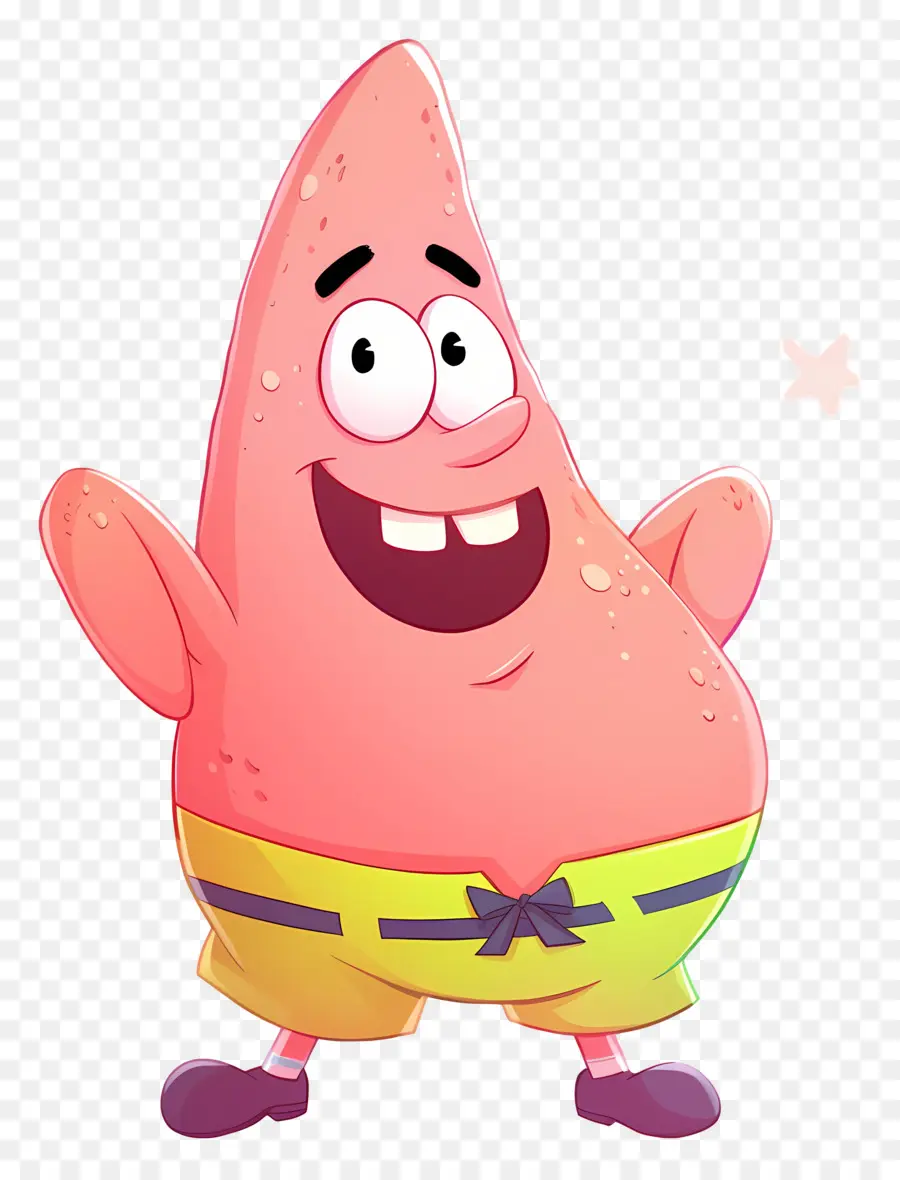 Patrick Star，ตัวละครปลาดาวสีชมพู PNG