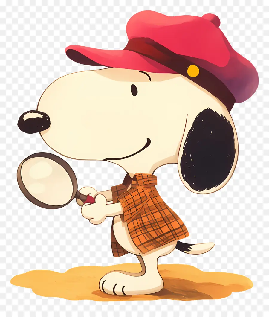 รัก Snoopy，สุนัขที่มีแว่นขยาย PNG