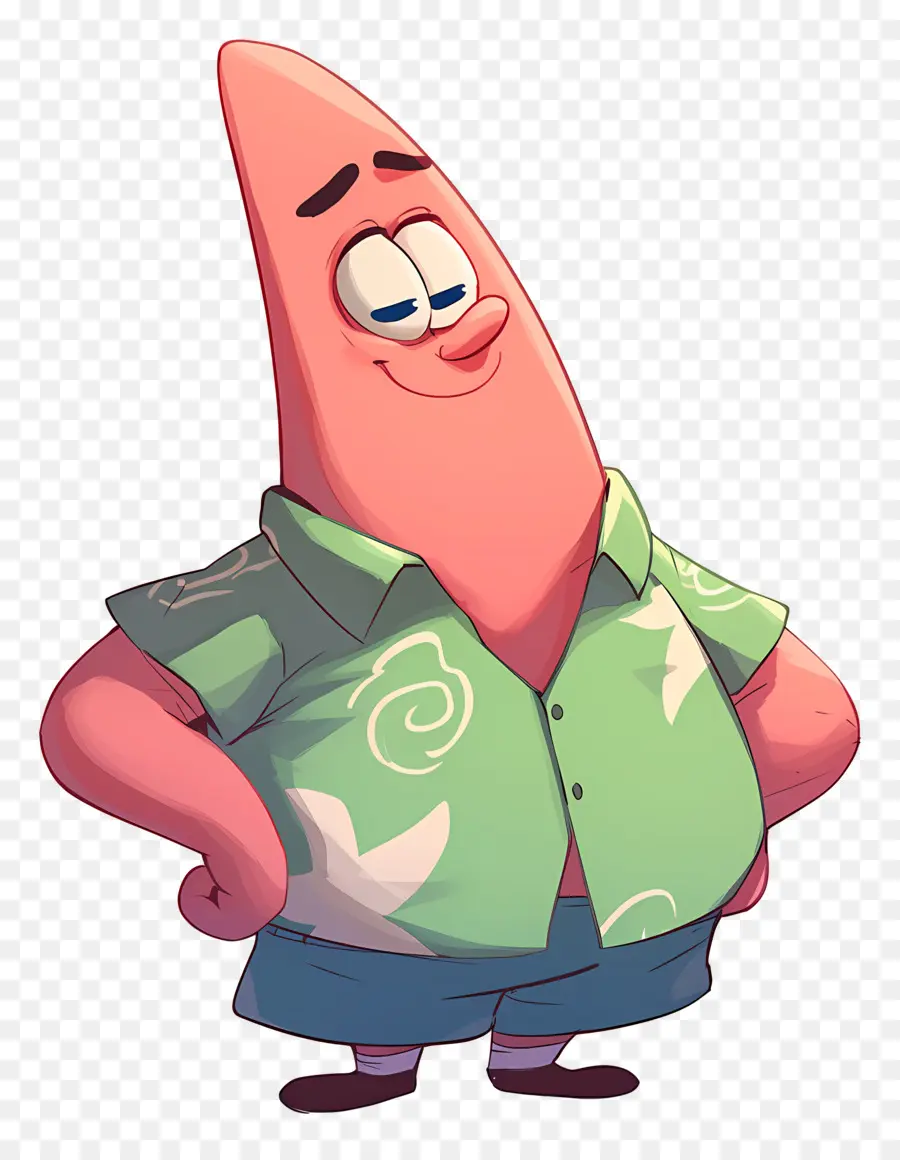 Patrick Star，ตัวละครปลาดาวสีชมพู PNG