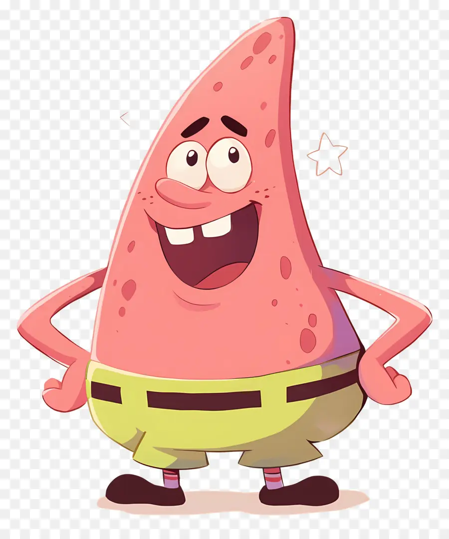 Patrick Star，ตัวละครปลาดาวสีชมพู PNG