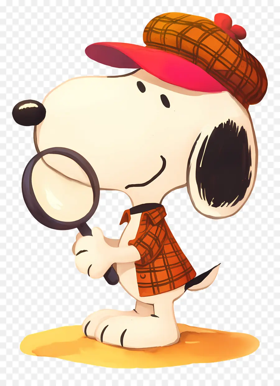 รัก Snoopy，สุนัขที่มีแว่นขยาย PNG