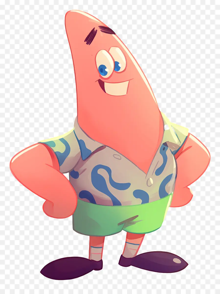 Patrick Star，ตัวละครการ์ตูนปลาดาว PNG