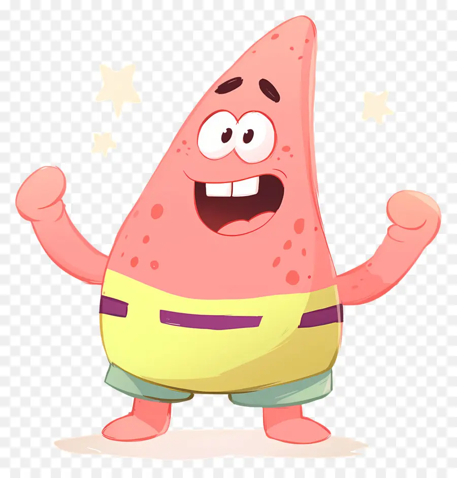 Patrick Star，ตัวละครปลาดาวสีชมพู PNG