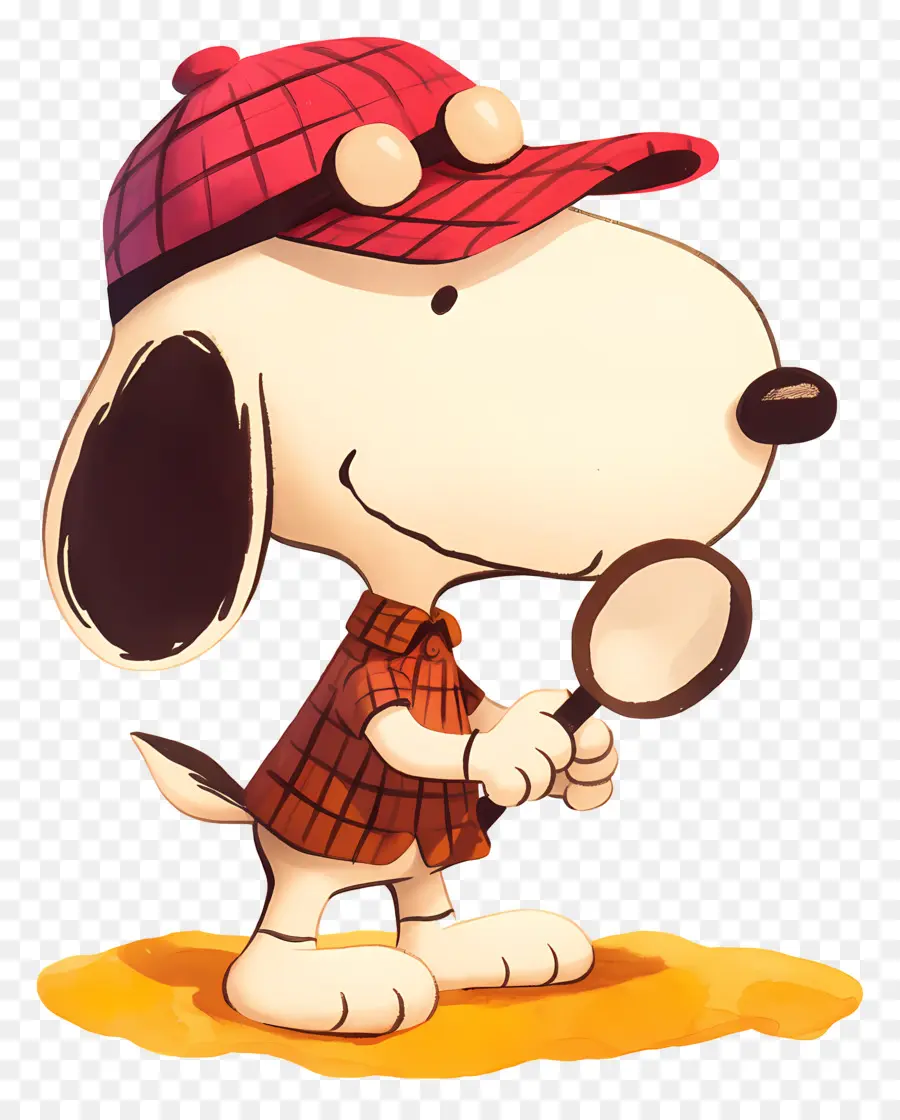 รัก Snoopy，สุนัขที่มีแว่นขยาย PNG