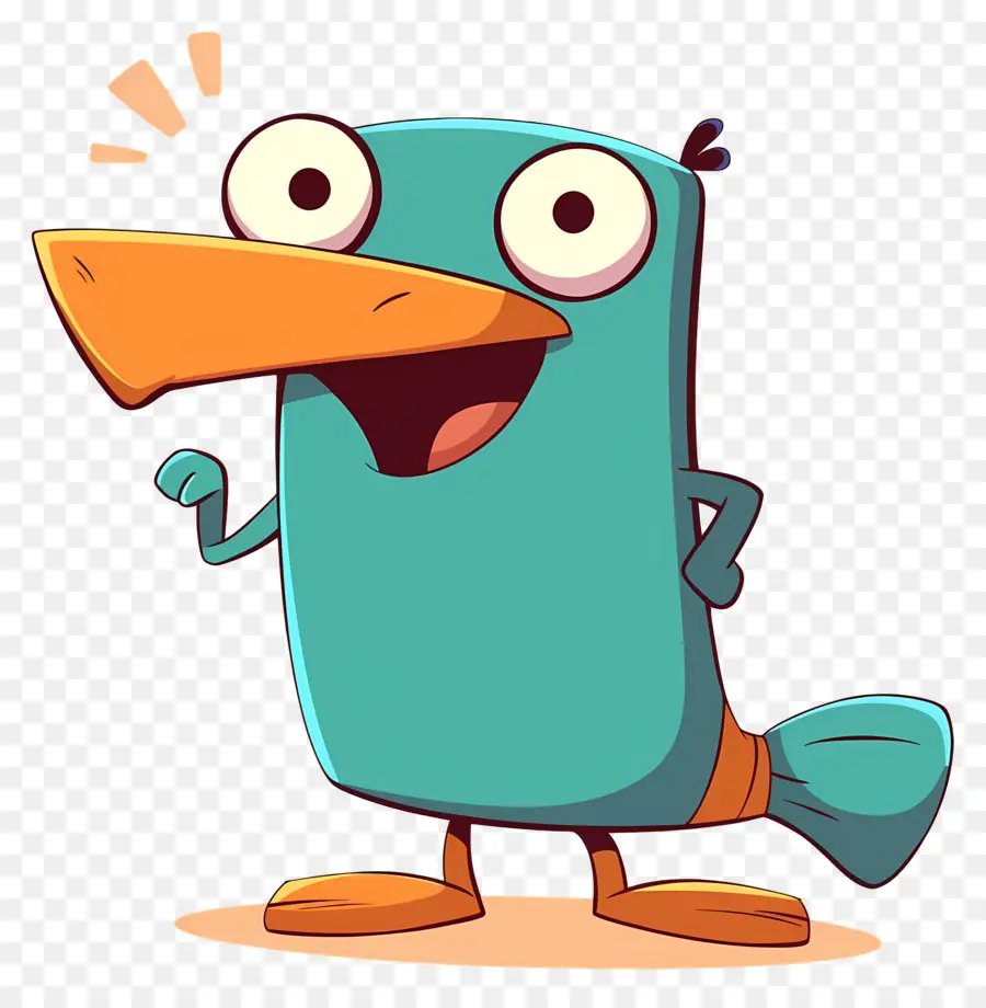 Perry The Platypus，นกการ์ตูน PNG