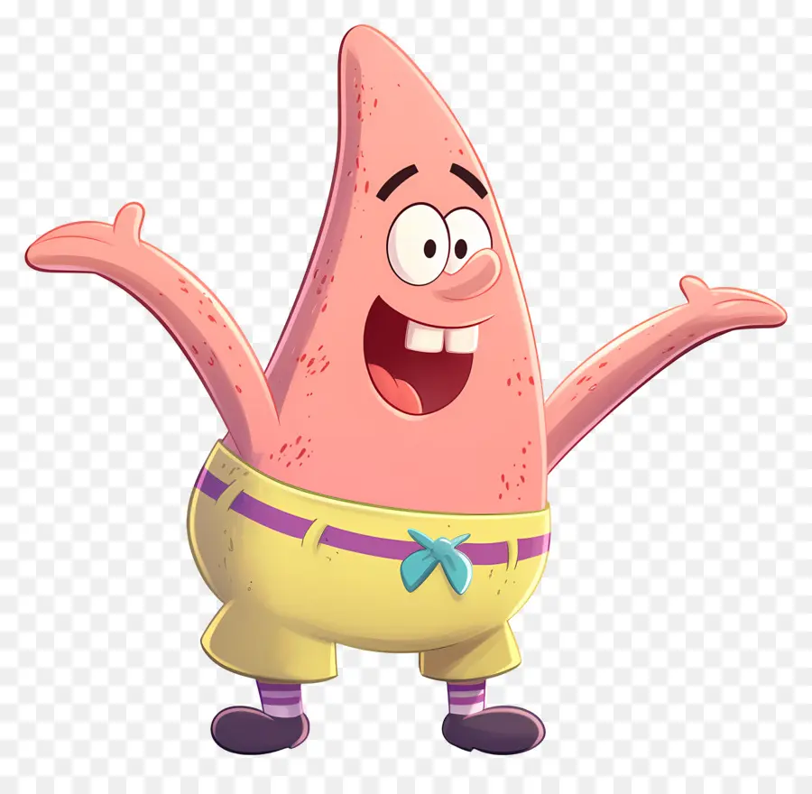 Patrick Star，ตัวละครปลาดาวสีชมพู PNG