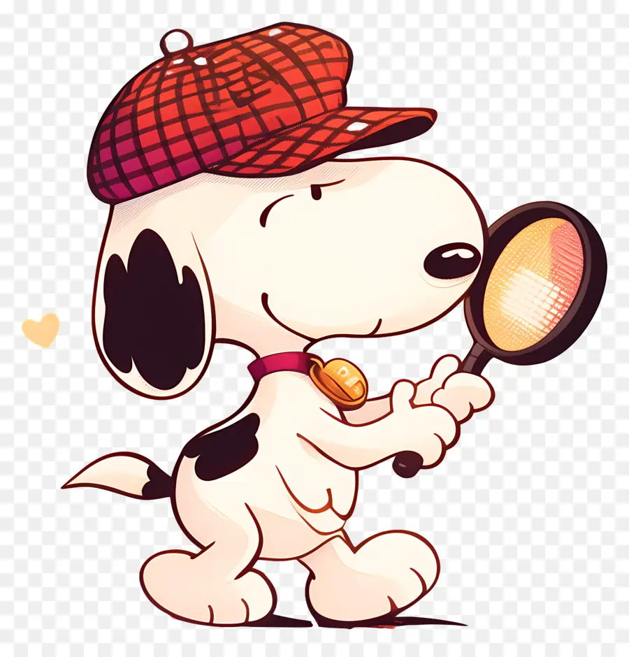 รัก Snoopy，สุนัขที่มีแว่นขยาย PNG